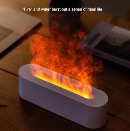 Simulated Flame Humidifier with Aromatherapy Function