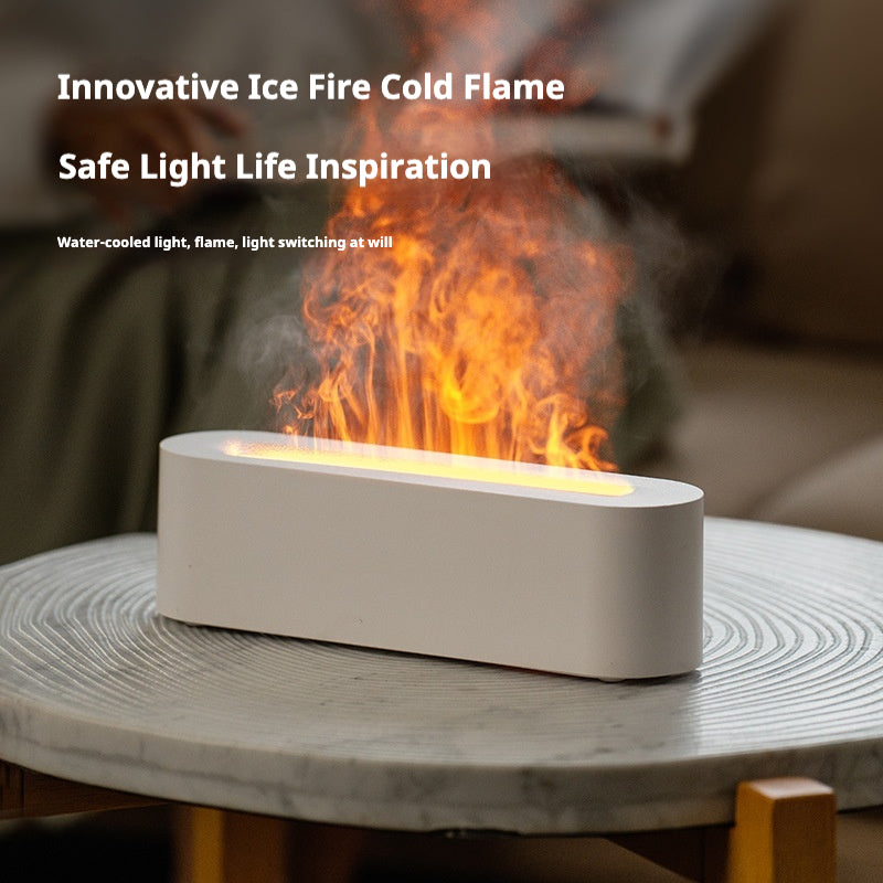 Simulated Flame Humidifier with Aromatherapy Function