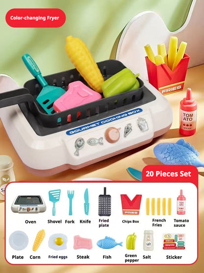 Color-changing Food Cooking Toy Set for Kids